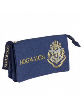 ESTUCHE/PORTATODO PLANO 3 COMPARTIMENTOS HARRY POTTER GRYFFINDOR