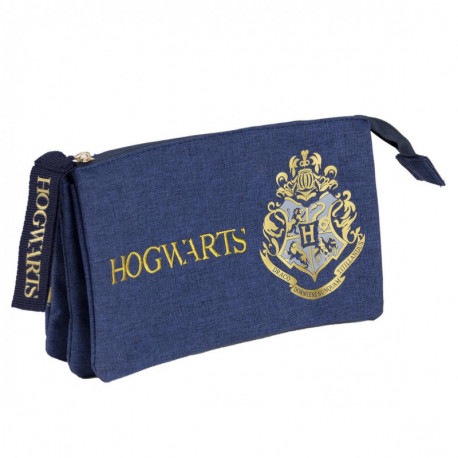 ESTUCHE/PORTATODO PLANO 3 COMPARTIMENTOS HARRY POTTER GRYFFINDOR