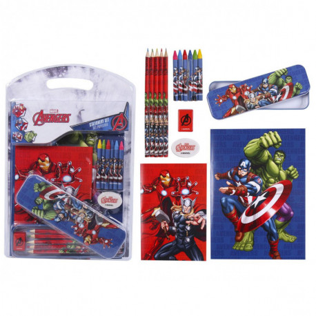 SET PAPELERÍA ESCOLAR AVENGERS