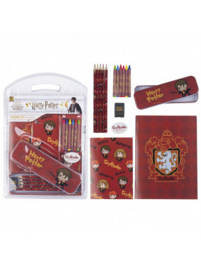 set papelería escolar Harry Potter Gryffindor