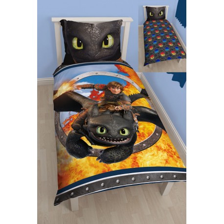 How to train your dragon duvet Cover Reversible Toothless