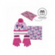 Conjunto 3 piezas Minnie gorro guantes braga Disney