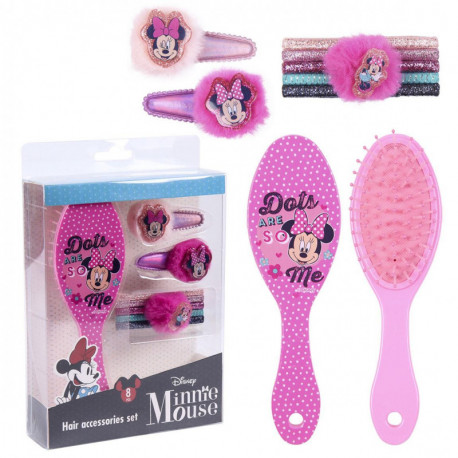 SET DE BELLEZA ACCESORIOS 8 PIEZAS MINNIE