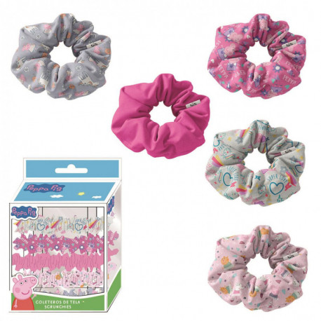 ACCESORIOS PELO COLETERO DE TELA 5 PIEZAS PEPPA PIG