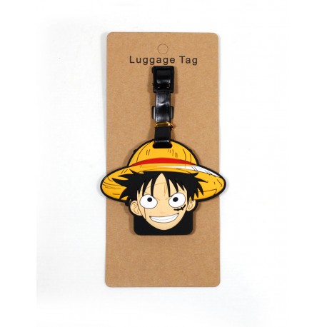 One Piece identificador de maletas cara Luffy