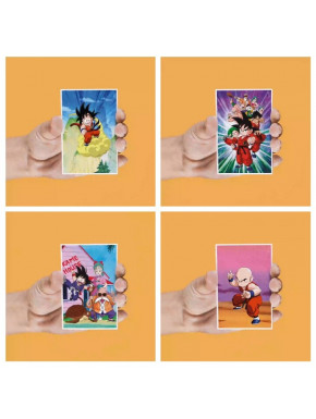 SET 4 IMANES LENTICULARES PERSONAJES DRAGON BALL