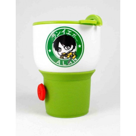 Attack on Titan taza de viaje