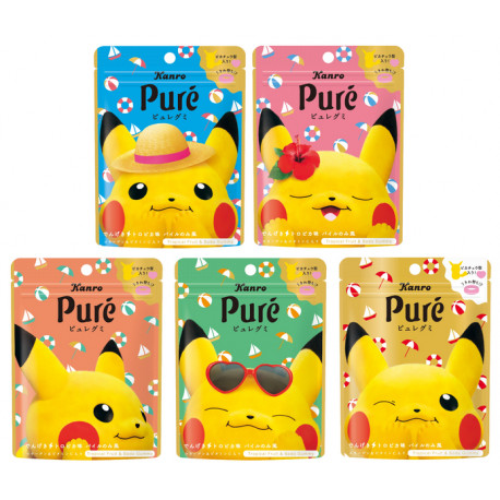 Kanro Pure Gummy Pokemon Tropical Fruit & Soda Flavor