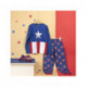 PIJAMAS Y BATAS PIJAMA LARGO AVENGERS CAPITAN AMERICA