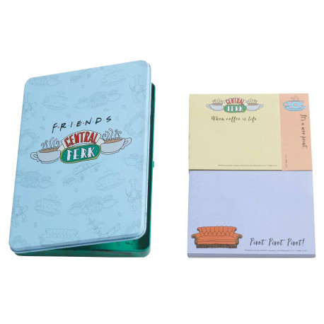 Cajetilla de Laton Friends con Pegatinas 16x11 cm