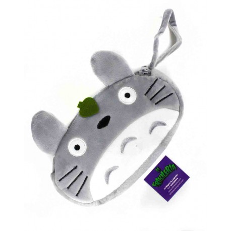 Case Totoro stuffed animal gray