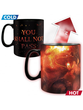 LORD OF THE RINGS - Mug Heat Change - 460 ml - You shall not pass x2