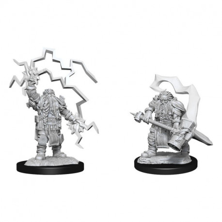 D&D Nolzur's Miniaturas Enano Clérigo sin pintar