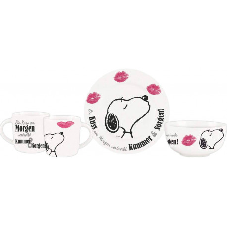 Set petit déjeuner Snoopy Peanuts officiel