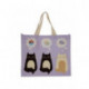 Bolsa de la Compra Plegable Gato Feline Fine