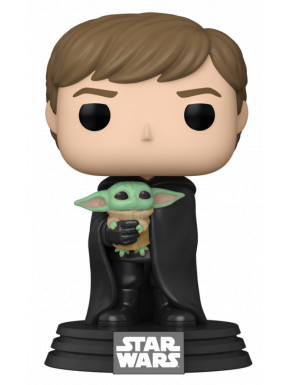Figura Funko Pop! Luke Skywalker com Baby Yoda