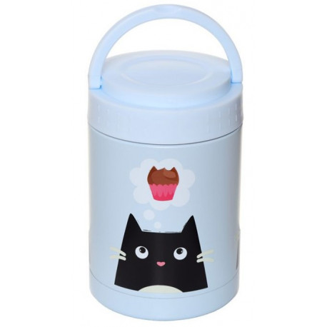 Tupper Termo Portátil Gato Feline Fine Acero Inoxidable