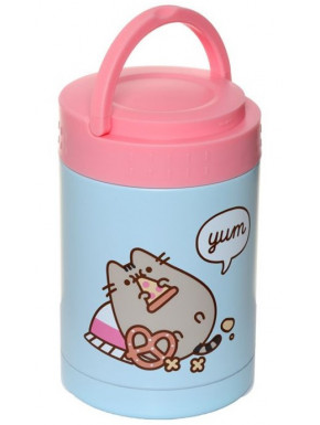 Tupper Termo Portátil Gato Pusheen Glotón de Acero Inoxidable