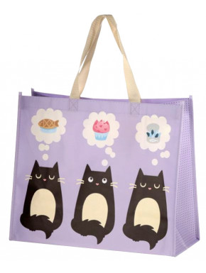 Bolsa de la Compra Plegable Gato Feline Fine