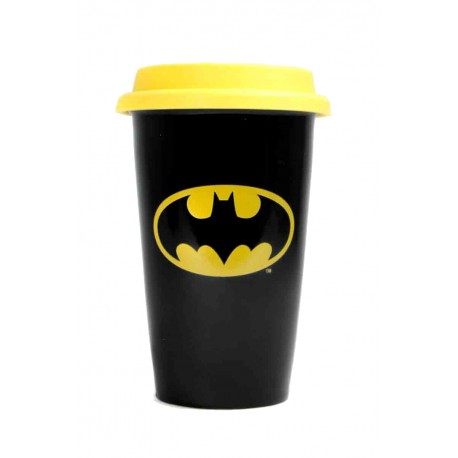 Taza de viaje Batman logo