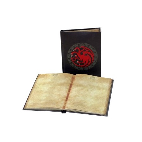 Game of thrones livre avec la lumière Targaryen