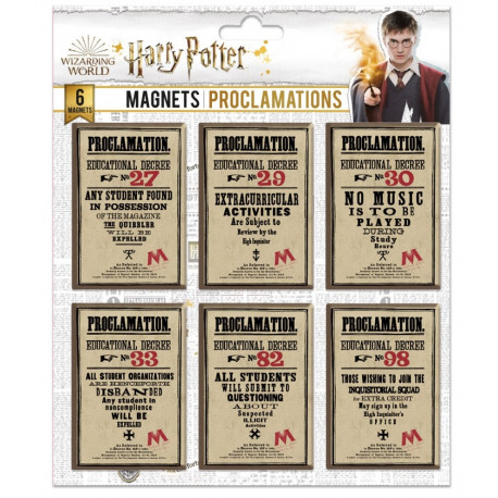 Aimants Décrets Poudlard Harry Potter
