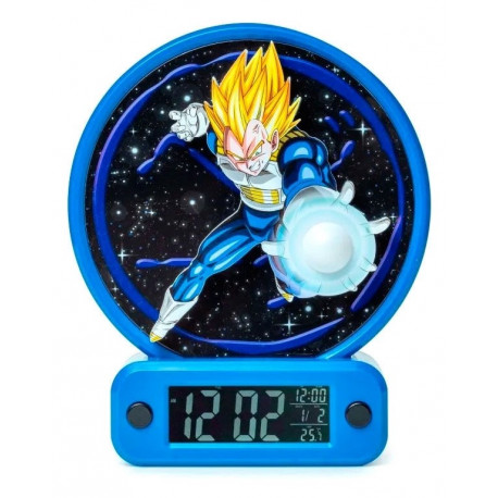 VEGETA RELOJ DESPERTADOR LUZ DRAGON BALL Z