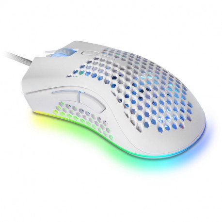 Ratón Mars Gaming MMEX Blanco 32000 DPI