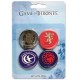 Set 4 chapas Juego de Tronos B