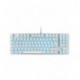 Teclado Mars Gaming MKREVOPRO Blanco RGB Switch Azul