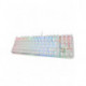 TecladoMars Gaming MKREVOPRO Blanco RGB Switch Marrón