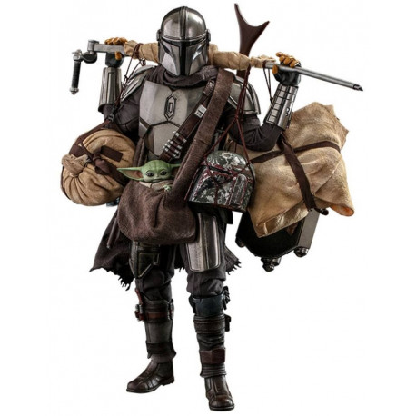 Star Wars The Mandalorian Pack de 2 Figuras 1/6 The Mandalorian & Grogu Deluxe Version 30 cm