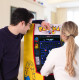 Máquina Recreativa Pac-Man + taburete personalizado