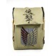Mochila verde militar Attach on Titan