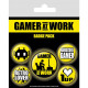 Jeu de badges Gamer at Work