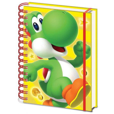 Cuaderno Yoshi Mario Bros A5