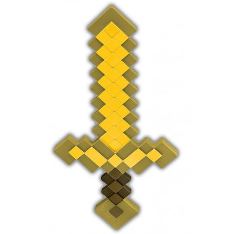 MINECRAFT - Gold Sword PP Plastic Replica x1