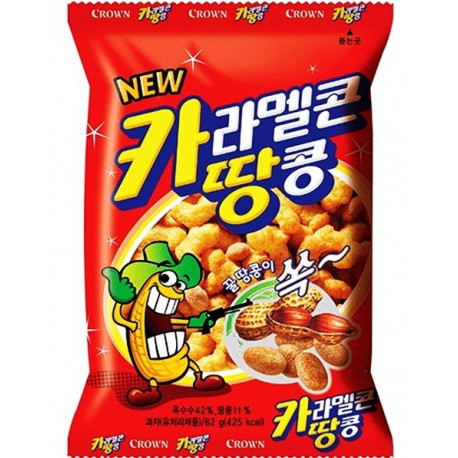 CROWN SNACK MAÍZ CON CARAMELO Y CACAHUETE