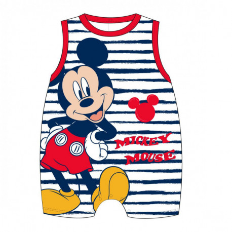 Barboteuse à bretelles Mickey Mouse pour bébé