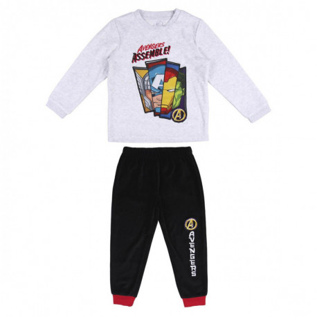 PIJAMA LARGO VELOUR COTTON AVENGERS