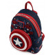 Mini Mochila Marvel Capitán América Escudo Floral