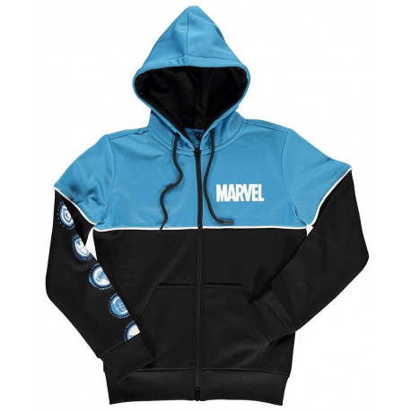 Sweat fille Logo Marvel bleu