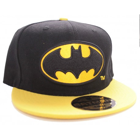 Casquette visière jaune Batman