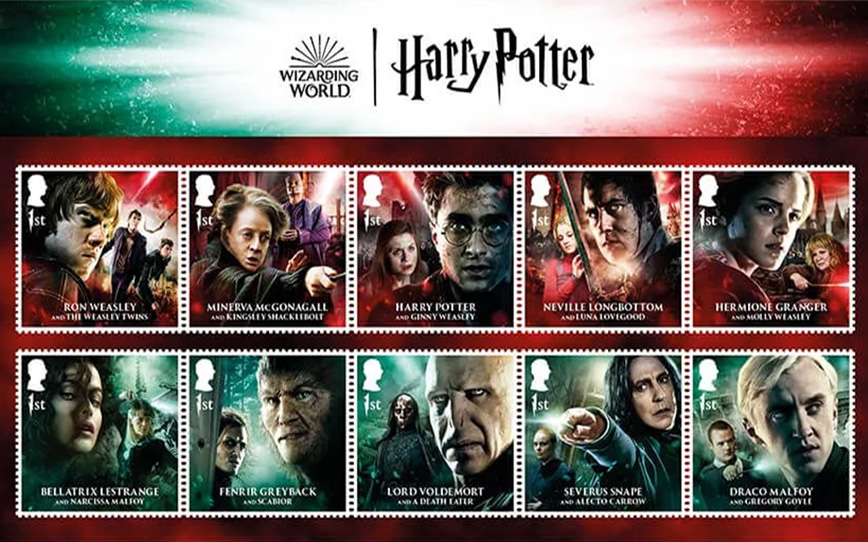 ¿Todavía no coleccionas los sellos de Harry Potter de la Royal Mail?