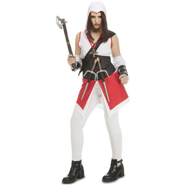 Disfraz Assassin's Creed blanco para mujer