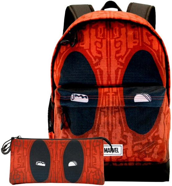 Pack mochila + estuche gratis Deadpool eyes Marvel