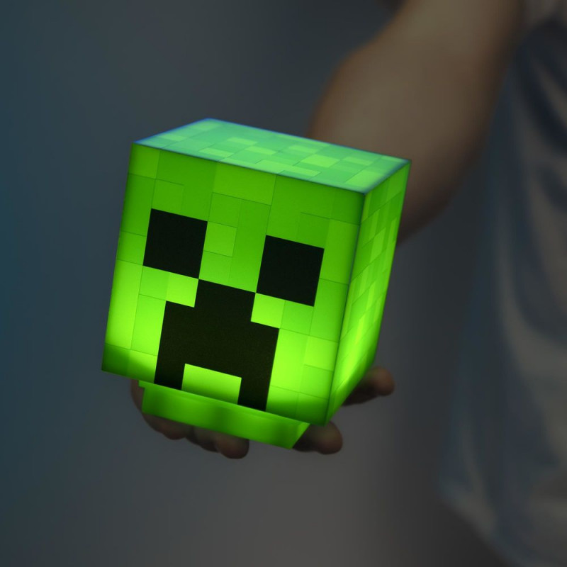 Lámpara Minecraft Creeper