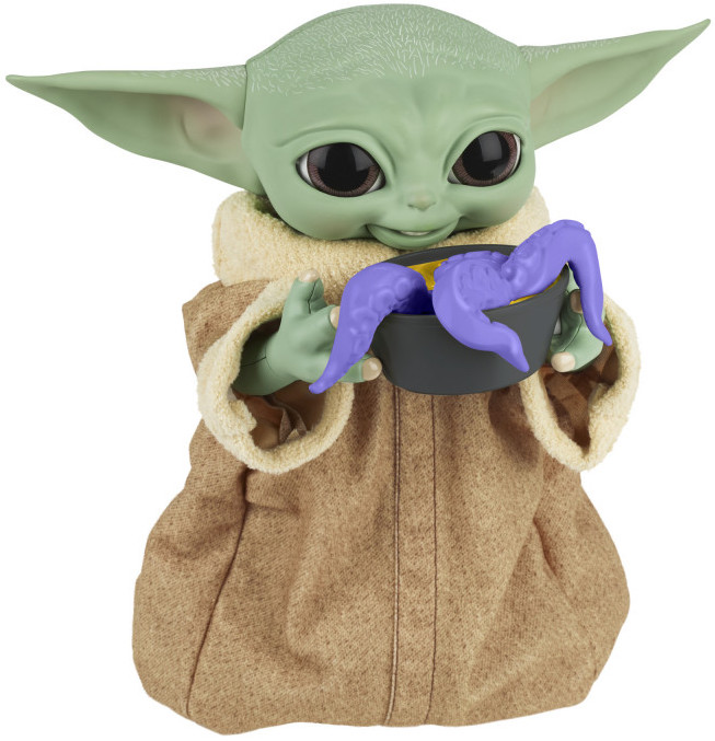 Peluche Baby Yoda animatrónico comilón El Mandaloriano