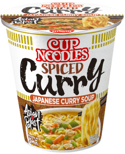 Sopa de Noodles con Curry Instantánea