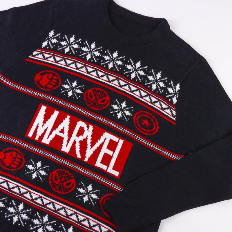 Jersey de Navidad con el logo de Marvel